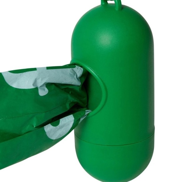 Dog Poo Bag Dispenser with 8-Refill Rolls - Picture 4 of 5